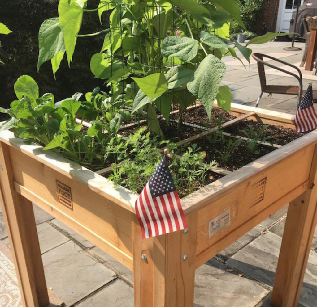 Elevated Square Foot Gardening Bed
