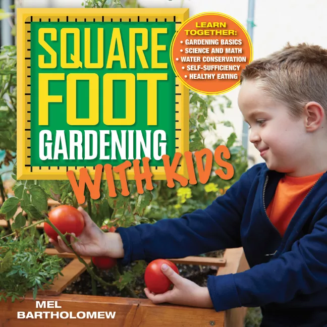SFG Square Foot Gardening with Kids book cover Link photo to Strand Bookstore