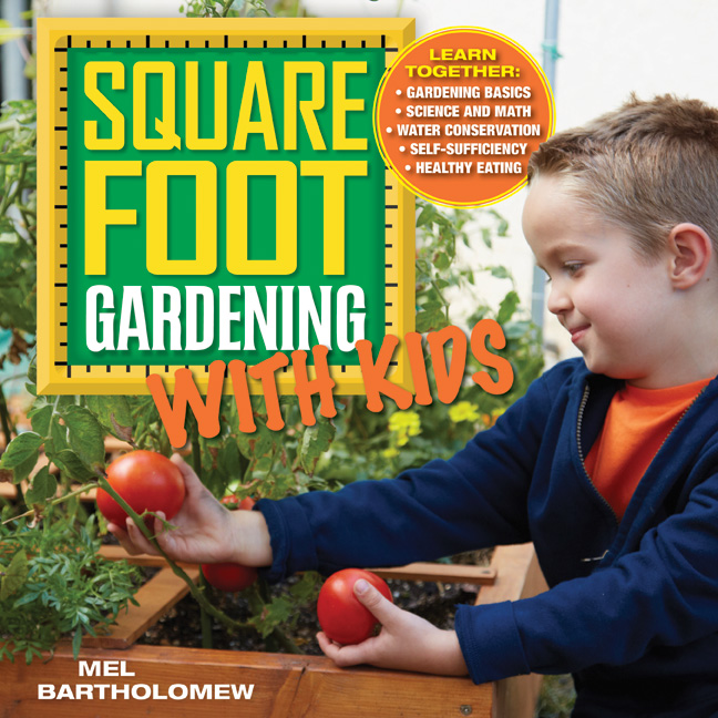 SFG Square Foot Gardening with Kids book cover Link photo to Strand Bookstore