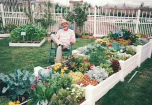 Mel Bartholomew, the creator and founder of Square Foot Gardening. 